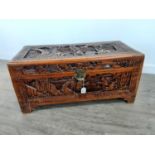 A CHINESE CAMPHORWOOD BLANKET CHEST