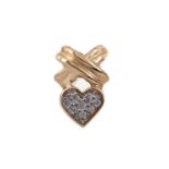 A DIAMOND HEART PENDANT