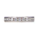 A DIAMOND HALF ETERNITY RING