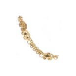 A GOLD ELEPHANT BRACELET