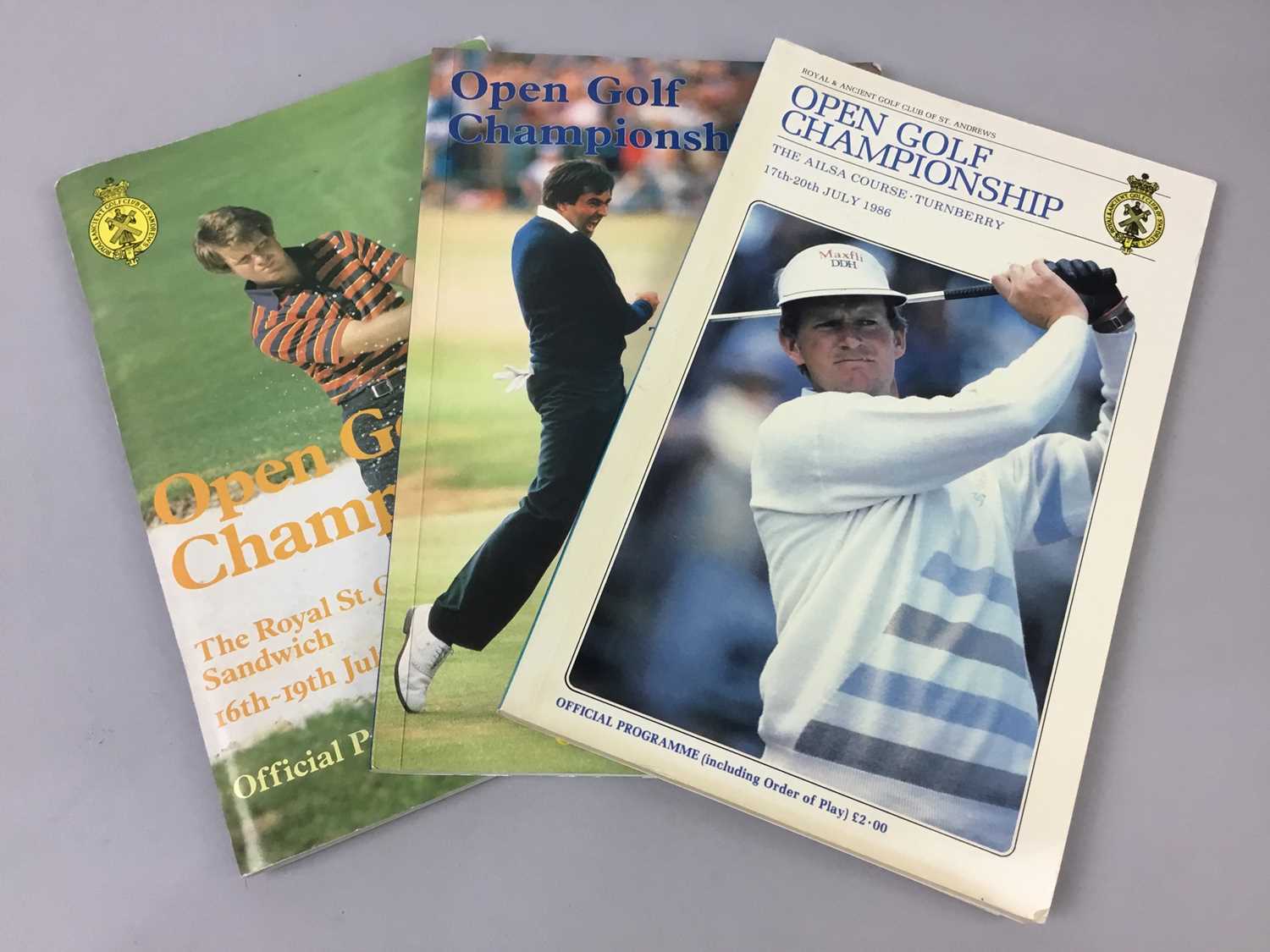 A COLLECTION OF BRITISH OPEN PROGRAMMES