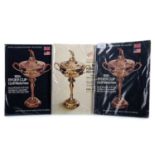 THREE RYDER CUP PROGRAMMES