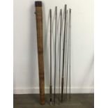 A HARDY BROS LTD 'DE LUXE' TWO PIECE FLY FISHING ROD