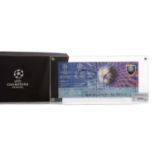 A LIMITED EDITION UEFA CHAMPIONS LEAGUE FINAL 2002 COMMEMORATIVE TICKET