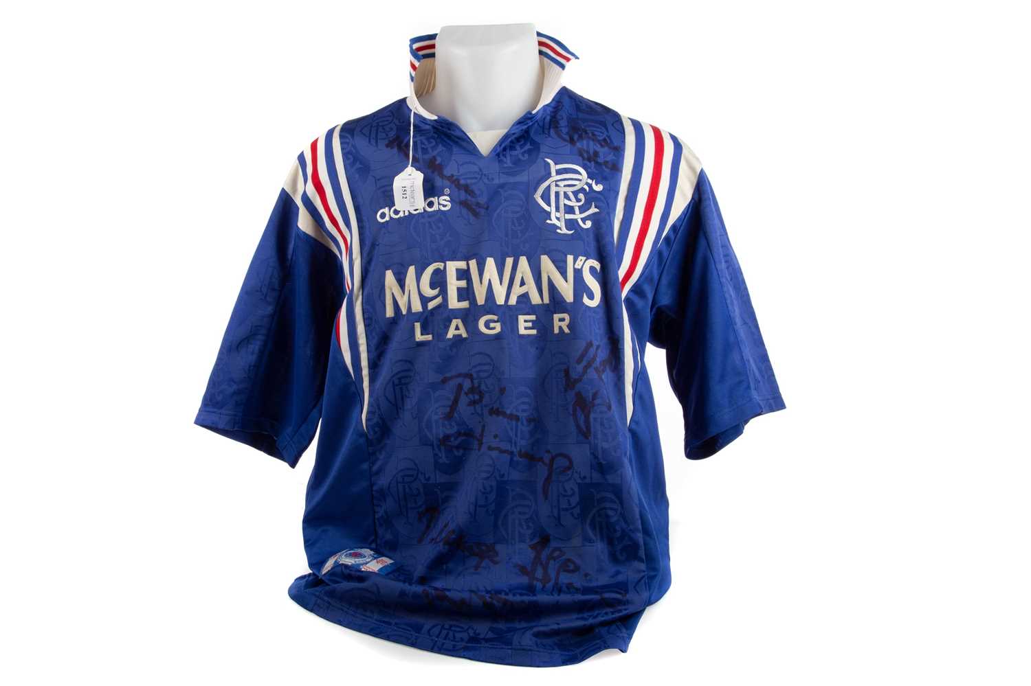 A RANGERS F.C. SIGNED JERSEY