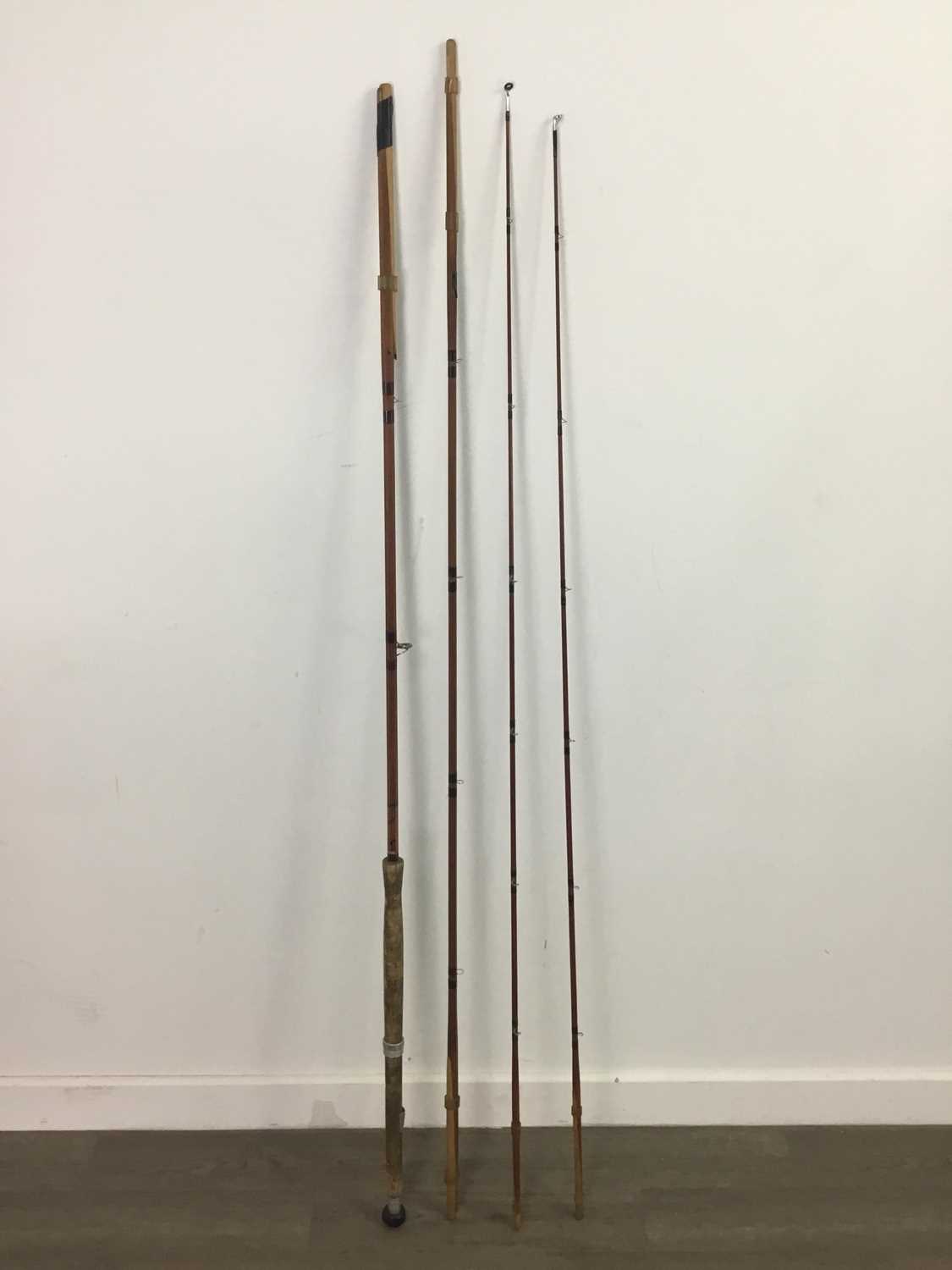 A 'SCOTTIE' SPLICED CANE FISHING ROD BY J. S. SHARPE LTD.