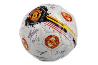 A MANCHESTER UNITED SIGNED FOOTBALL