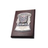 THE FOOTBALL ASSOCIATION ENGLAND V. WALES SEMI-PRO MATCH PLAQUE, 2001