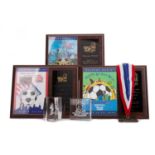 USA SOCCER DALLAS CUP INTEREST - COLLECTION OF PLAQUES AND RELATED ITEMS