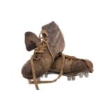 A PAIR OF EARLY 20TH CENTURY FOOTBALL BOOTS