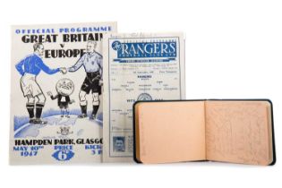 1935 RANGERS F.C. SIGNATURES AND TWO PROGRAMMES