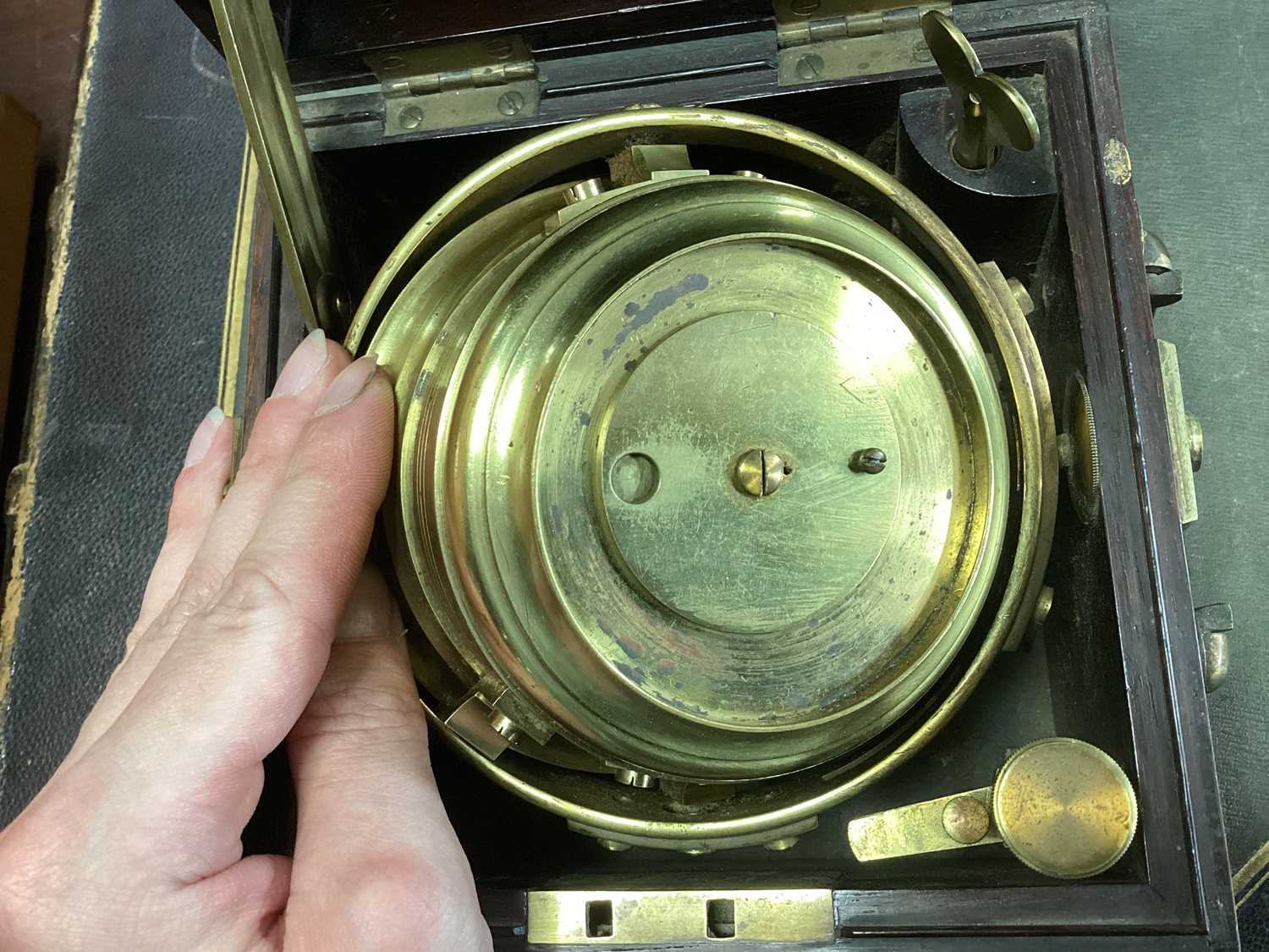 A TWO-DAY MARINE CHRONOMETER BY JOHN CAMPBELL (LATE NORRIS & CAMPBELL) OF LIVERPOOL - Image 7 of 9