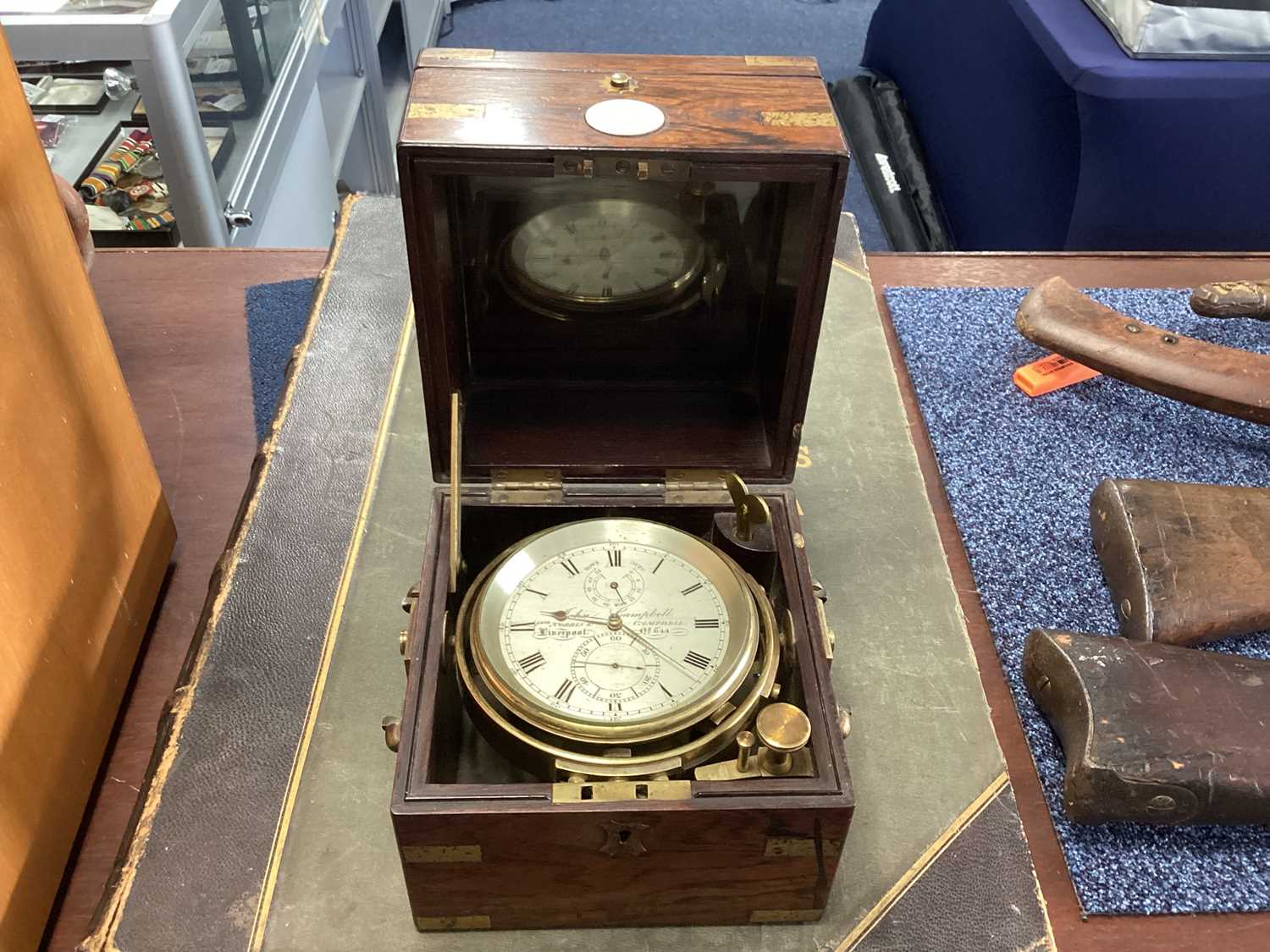 A TWO-DAY MARINE CHRONOMETER BY JOHN CAMPBELL (LATE NORRIS & CAMPBELL) OF LIVERPOOL - Image 4 of 9