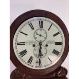 A SCOTTISH VICTORIAN MAHOGANY CASED DRUMHEAD EIGHT DAY LONGCASE CLOCK BY GEORGE STROMIER OF GLASGOW