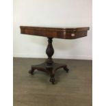 A WILLIAM IV ROSEWOOD TEA TABLE