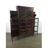 A LATE VICTORIAN ROSEWOOD DISPLAY CABINET