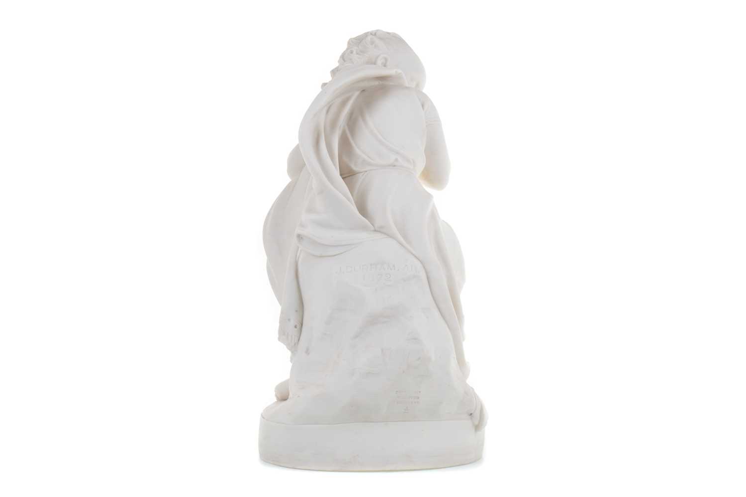 A VICTORIAN PARIAN WARE SCULPTURE AFTER JOSEPH DURHAM A.R.A. - Image 3 of 10