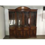 A LARGE REPRODUCTION MAHOGANY BOOKCASE BY BEVAN FUNNELL