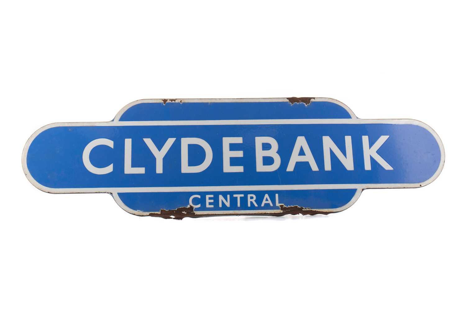 A CLYDEBANK CENTRAL RAILWAY TOTEM
