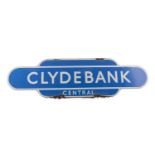 A CLYDEBANK CENTRAL RAILWAY TOTEM