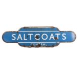 A SALTCOATS CENTRAL RAILWAY TOTEM