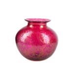 A ROYAL BRIERLEY IRRIDESCENT GLASS VASE