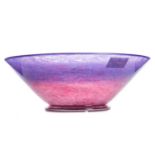 A MONART GLASS BOWL