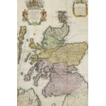 A MAP OF SCOTLAND BY SANSON AND A MAP OF CAITHNESS BY PONT