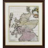 AN EARLY 18TH CENTURY MAP OF SCOTLAND BY SCHENK
