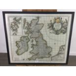 AN EARLY 18TH CENTURY MAP OF THE BRITISH ISLES BY ALLARD