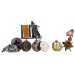 FOUR WWI SERVICE MEDALS