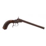 A 19TH CENTURY SINGLE SHOT 'FLOBERT' TARGET PISTOL