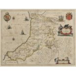 TWO 17TH CENTURY MAPS OF SCOTLAND AND WALES BY JANSSON