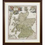 AN EARLY 18TH CENTURY MAP OF SCOTLAND BY HOMANN