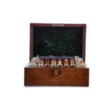 A LATE 19TH CENTURY MAHOGANY APOTHECARY CHEST