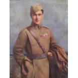 After Noel Denholm Davis - Captain Albert Ball VC, reproduction printed in colour, mounted with