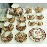 A Royal Crown Derby Old Derby Witches Japan pattern tea, coffee and dessert service, various