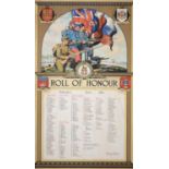 World War One. Thomas Adams Ltd, Nottingham [Lace manufacturers] - Roll of Honour, pictorial