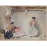 Sir William Russell Flint RA (1880-1969) - Casilda's White Petticoat, reproduction printed in