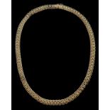 A 9ct gold necklace, 42.5cm l, import marked Birmingham 1977, 23.3g Good condition