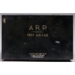 Nottingham. World War Two, British Home Front ? ARP (Warden's) first aid case by the Boots Pure Drug