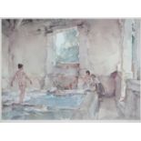 Sir William Russell Flint RA (1880-1969) - Lavoir La Bastide, reproduction printed in colour, signed