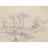 Samuel John Lamorna Birch RA, RWS (1869-1955) - Trees at Morar, signed, indistinctly dated and