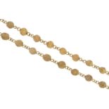 An 18ct gold necklace, 92cm l, import marked London 1979, 31.8g Good condition