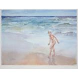 Sir William Russell Flint RA (1880-1969) - Waves, reproduction printed in colour, signed by the