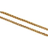 A gold necklace,  54cm, 10.2g Good condition