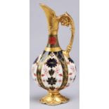 A Royal Crown Derby Imari Kedleston ewer, 1973, 25cm h, printed mark and 1128 Good condition and