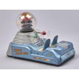 A  Japanese  lithographed tinplate, plastic, battery and friction powered Moon Space ship,