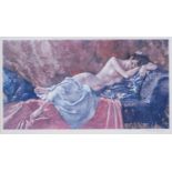 Sir William Russell Flint RA (1880-1969) - Reclining Nude 2, reproduction printed in colour,