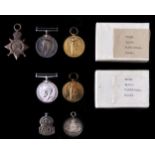 World War I, group of three, 1914-15 Star, British War Medal and Victory Medal 50680 Gnr F Atkin RGA